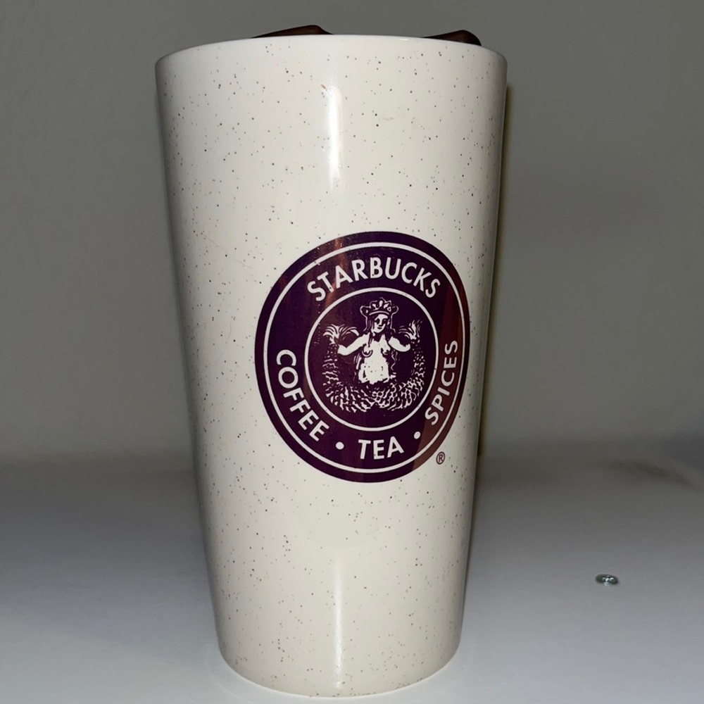 Starbucks tan/brown hot cup